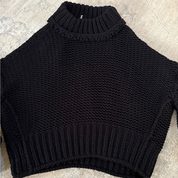 Free People Charcoal Knit Sweater - Picture 8 of 10